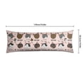thumbnail image 6 of Watercolor Cat Art Body Pillow Cover 20x54 - Full Length Pillow Case with Invisible Zipper - Skin-Friendly Maternity Pillow Cover for Side Sleepers, 6 of 7