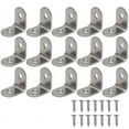 thumbnail image 1 of Esquina de Soporte en L de 40 Piezas con Tornillos de 80 Piezas, Soporte de Esquina, Sujetador de Soporte en áNgulo para Muebles de Madera Armario de Cama, 1 of 1