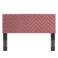 thumbnail image 3 of Mercy Chevron Tufted Performance Velvet King California King Headboard, Dusty Rose, 3 of 4