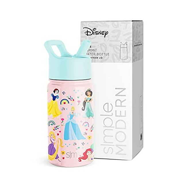 Botella de agua para niños Disney Princesses, sencilla y mod Simple Modern NA