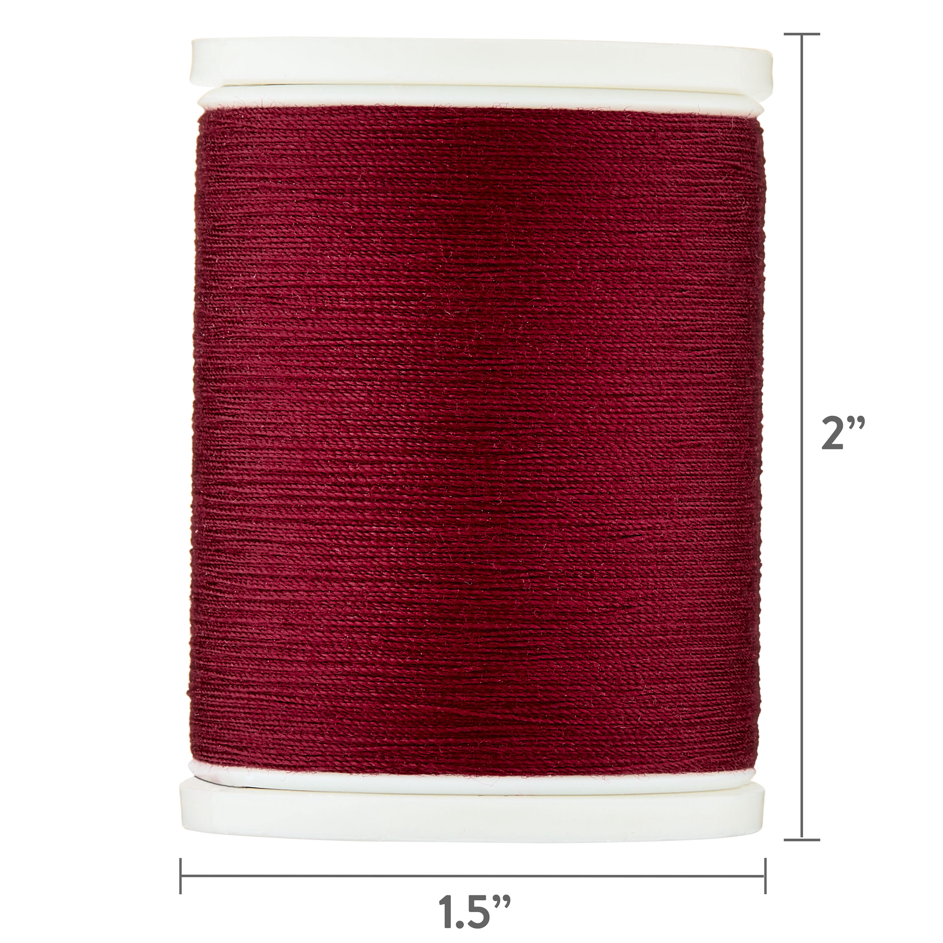 Hello Hobby Deep Cerise 100% Polyester All Purpose Thread, 300 Yards