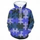 thumbnail image 3 of Sudadera con capucha con estampado 3D de rompecabezas multicolor de moda para hombre, sudadera de manga larga para primavera y otoño, sudadera con capucha de gran tamaño para la calle, 3 of 5