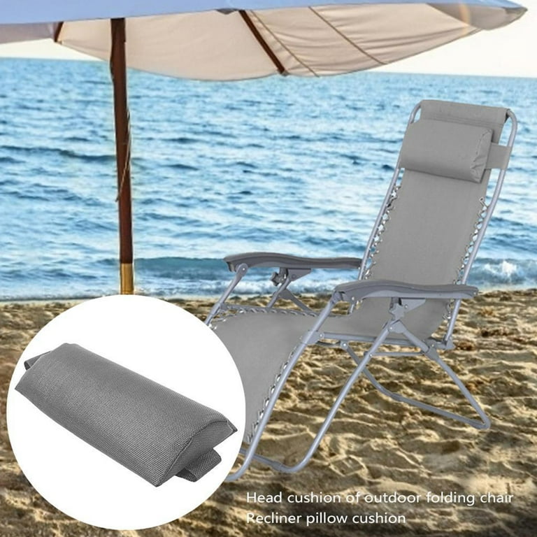 Chairs Pillow Recliner Headrest Beach Folding Chairs Pad Pillow Garden  Backyard Picnics Sling Lounge Chair Head Cushion