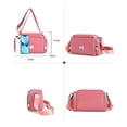thumbnail image 2 of Bolsa Bandolera Mujer Moda Dama Crossbody  Color Rosa Oscuro, 2 of 3