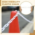 thumbnail image 4 of Uxcell 25 Feet Plastic Chain Link Safety Barrier Chain 1x2" Buckle White, 4 of 6