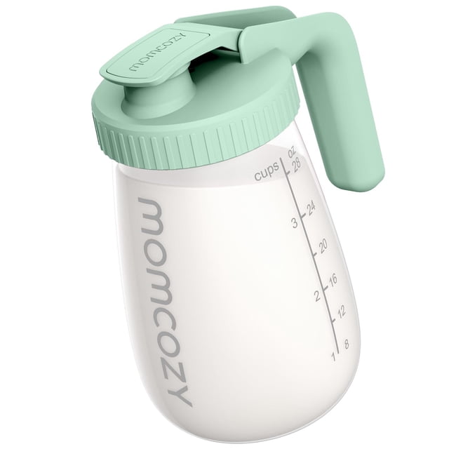 Momcozy Pitcher de Vidrio para Leche Materna - Resistente a Cambios Bruscos de Calor/Frío, Esencial para Lactancia
