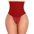thumbnail image 1 of Tanga Tummy Control Shapewear Werena para mujer, color rojo, talla S, 1 of 7
