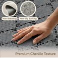 thumbnail image 6 of ODIKA 8'x10' Washable Area Rug Non-Shedding, Easy Care, Large Contemporary Abstract Lattice Blackrug Pile Grey Classroom for King Size Bedroom Under Bed, Master Suite, 6 of 7