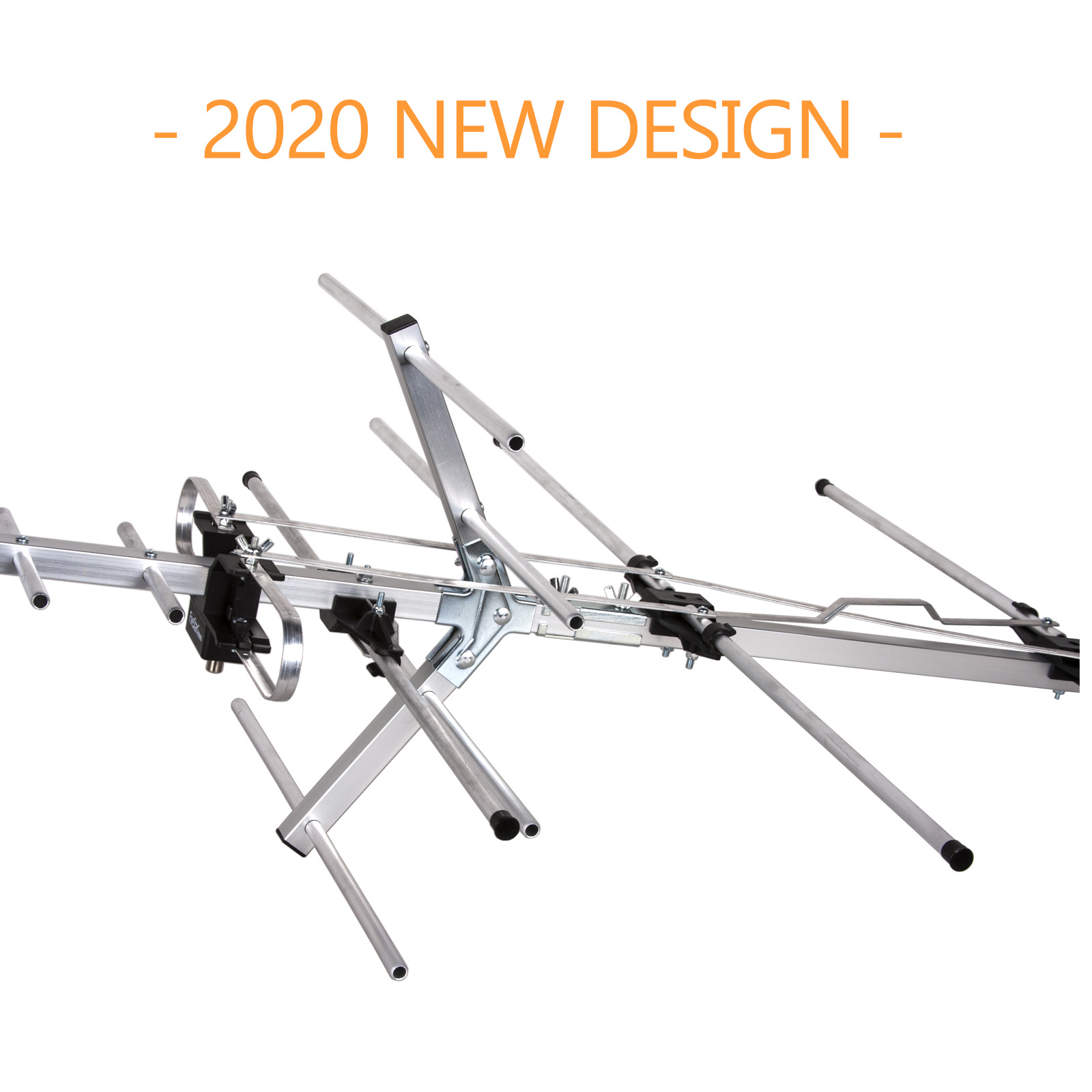 [New] Over 200 Mile Range Outdoor Yagi Antenna TV Antenna for Clear Reception 4K 1080P HD UHF and VHF Signal with Mounting Pole