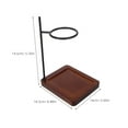 thumbnail image 3 of Soporte para gotero de café: Base de madera, alambre de metal, soporte manual para filtro de café, estación para cafetería, encimera de cocina, apertura de 7,3 cm., 3 of 6