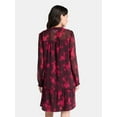 thumbnail image 2 of Time and Tru Women's Pintuck Yoke Dress with Long Sleeves, Sizes XS-XXXL, 2 of 4