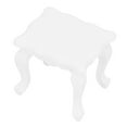 thumbnail image 1 of Mesa de centro de madera blanca para casa de muñecas, miniatura de simulación, 1/12, 1 of 14