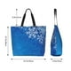 thumbnail image 5 of Balery Blue Christmas With Snowflakes Bolsa Tote Estilo Estético con Cremalleras, Bolsa de Hombro, Bolsa de Compras Grande y Plegable, 5 of 8