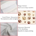 thumbnail image 5 of Hanging Towels 1 Pcs, Dish Towels Brown Footprints Absorbent Hand Towels with Hanging Loop Washcloth for Bathroom Kitchen, 5 of 6