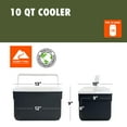 thumbnail image 5 of Ozark Trail 10 Quart Hard Side Cooler, 14-Can Capacity, Gray, 5 of 8