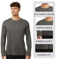 thumbnail image 3 of AllPro Men's Pro-Lock Classic Fit Long Sleeve T-Shirt, 100% Polyester Moisture Crewneck Tee Shirt (Greystone+Gold 2 Pack, L), 3 of 7