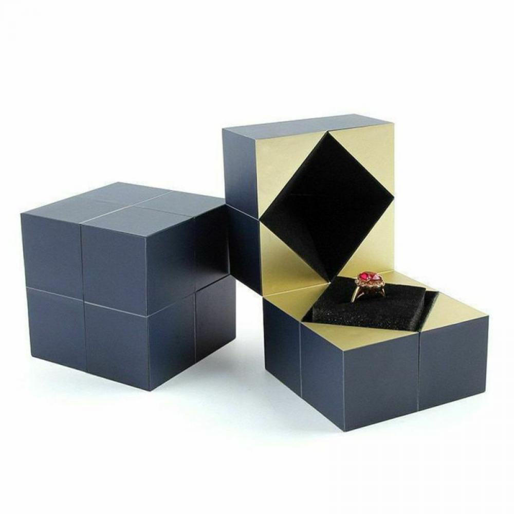 Bracelet And Puzzle Jewelry Box Cube Rotating Funny Creative Ring 