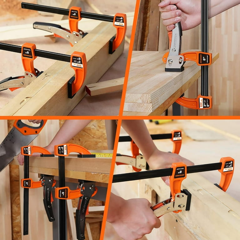 lot of 8 Clamps Jorgensen Bar Clamps Irwin Quick Grip | EstateSales.org