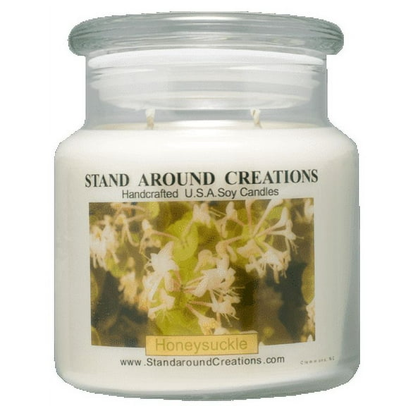 HONEYSUCKLE APOTHECARY 16-OZ. ALL NATURAL SOY CANDLE
