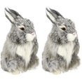 thumbnail image 1 of 2 uds conejito de Pascua realista Mini conejo de piel sintética realista modelo de juguete de peluche, 1 of 5