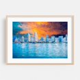 thumbnail image 2 of Sunset Skyline Reflections - Painterly Style - Coronado California Digital Art Unframed Wall Art Print 8 x 12 inches, 2 of 7