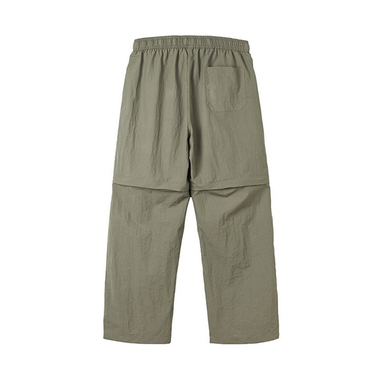 Men's Hiking Pants Convertible Zip Off Outdoor Waterproof Quick