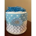 Baby Shower Elephant Diaper Cake Decorations Kit - Includes Ribbon, Plush Elephant, Gender Reveal Cards