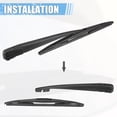 thumbnail image 4 of Trasero Parabrisas Limpiaparabrisas Hoja Brazo Ensamblaje para Acura MDX -2uds Negro, 4 of 6