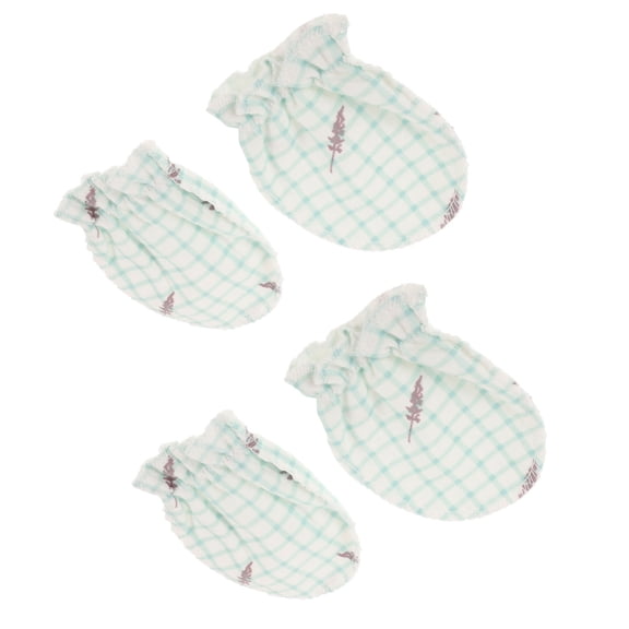 Milisten Assorted Color No Scratch Baby Mittens Cotton Toddler Gloves for Summer Teething Protection Size 06 Months