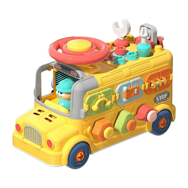 Juguesa de autobuses de autobuses para niños Tensor de , aprendizaje, juguetes de sensores para niños para niños pequeños Regalo de cumpleaños