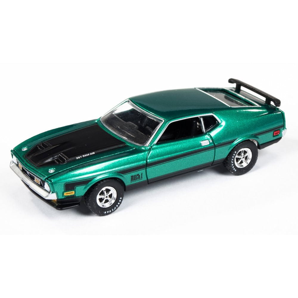 1971 Ford Mustang Mach 1, Green Auto World AW64003/48A 1/64 Scale
