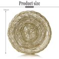 thumbnail image 3 of 5 Pcs Bamboo Paper Plate Holder - 10 Inch Round Woven Plate Holder, Reusable Paper Plate Holders for Picnic, 3 of 5