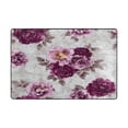 thumbnail image 6 of Non-Slip Area Rug 72"x48" Indoor Washable Floor Mats Carpet Printed for Living Room, Bedroom, Home Decor Magenta Roses, 6 of 7