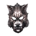 thumbnail image 1 of Máscara de Halloween, hombre aterrador de animal de media cara para accesorios de cosplay Masquerade Men Kids Jinwen Accesorios de Halloween, 1 of 8