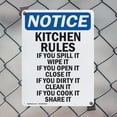 thumbnail image 5 of (2 Pack) Kitchen Rules If You Spill It OSHA Notice Sign 12 Inch X 18 Inch Indoor / Outdoor Rust-Free Aluminum Metal Signs for Workplace, Workshop, and Construction Site, Made in the USA, 5 of 8