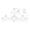 thumbnail image 7 of Akron 3 Light Bronze Farmhouse Barn Bathroom Vanity Fixture, 7 of 7