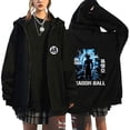 thumbnail image 3 of Anime japonés otoño e invierno nuevo Dragon Ball Muscle Goku estampado cremallera más sudadera de terciopelo chaqueta con capucha top, 3 of 5