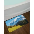 thumbnail image 2 of Landscape Bath Mat, Sunny Meadow Hills View Outdoor Santa Magdalena Village Peaceful Rural Scene, Plush Bathroom Decor Mat with Non Slip Backing, 29.5" X 17.5", Multicolor, by Ambesonne, 2 of 2