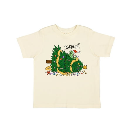 

Inktastic Tiny Dinosaur Destroying Christmas Tree Gift Toddler Boy or Toddler Girl T-Shirt