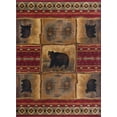 thumbnail image 3 of Nature Novelty 5' x 7' Red and Beige Polypropylene Indoor Area Rug, 3 of 9