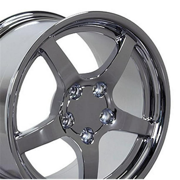 OE Wheels CV05-D17095-5475-54C 17 x 9.5 in. Deep Dish Wheel, Chrome for  Chevrolet Corvette C5