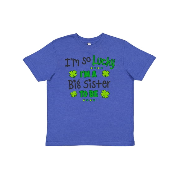 Inktastic I'm So Lucky I'm a Big Sister to Be Youth T-Shirt