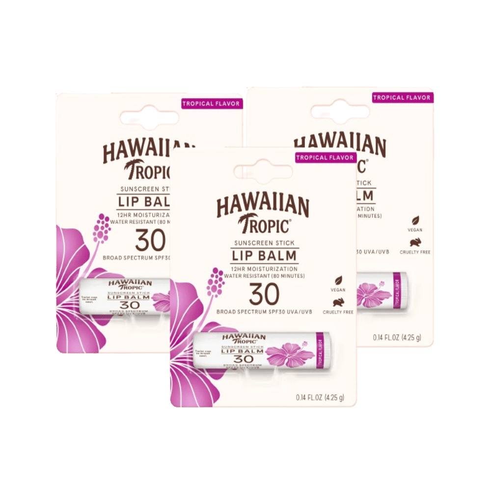 HAWAIIAN tropic Lip Balm Sunscreen Lip Balm SPF 30, Tropical Flavour
