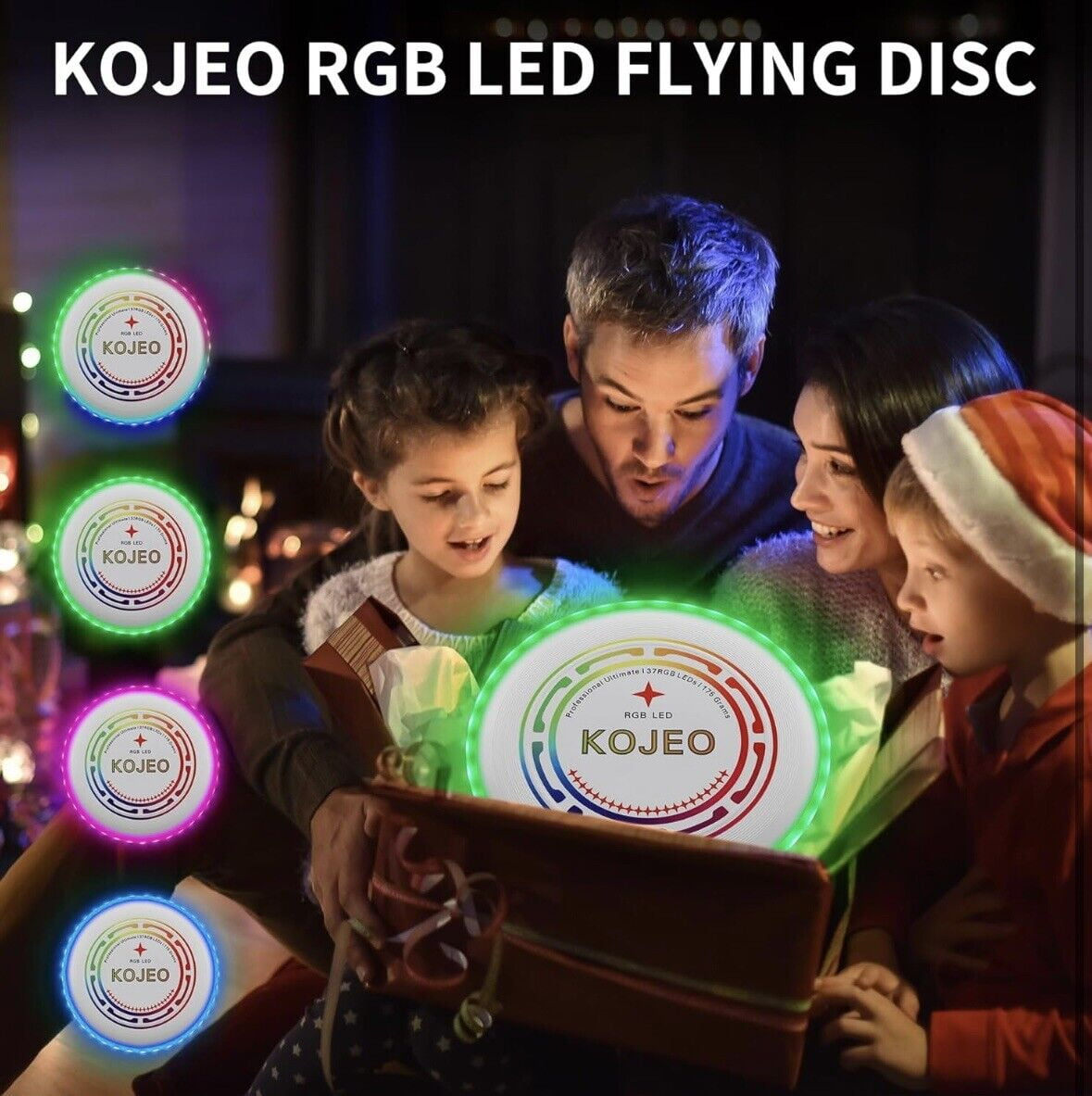TOSY Flying Disc - 16 Millones de Colores RGB Leds, Brillante, Modos Inteligentes, iluminación