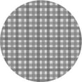 thumbnail image 1 of Ahgly Company Tapis d'Intérieur Lavables en Machine, Ronds, Gris Argent Transitionnel, 7' Ronds, 1 of 7
