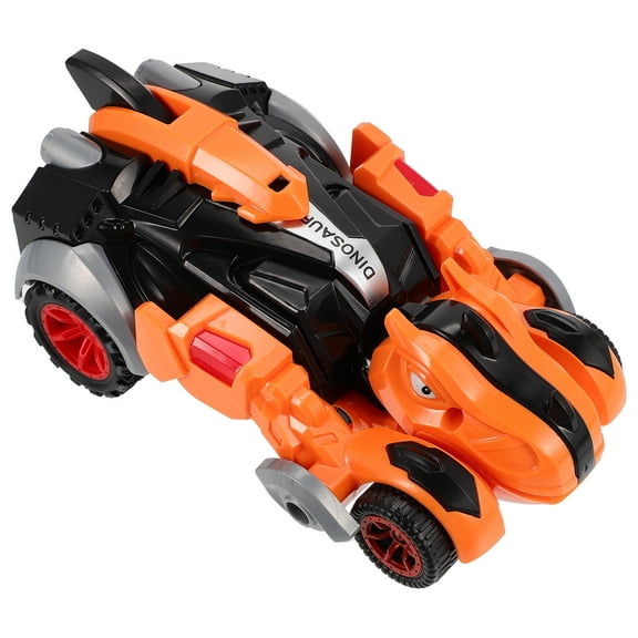 LOLIPPYY Dinosaur Car Inertial Pull Back Toy Orange 1 Piece 5.5x3.1in