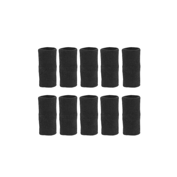 Minnieouse 10 piezas de funda para la yema del dedo, Protector de articulación de mano transpirable, soporte de absorción de impactos, antideslizante para Suministros de ortodoncia Negro Minnieouse CE015206-01