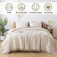 thumbnail image 2 of Bedding Comforter Set Beige - 3 Piece - California King, 2 of 5