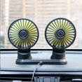 thumbnail image 4 of Riwesomey Ventilador enfriador de aire para coche de 5V, USB, doble cabezal, 3 velocidades, ajustable, giratorio, portátil, accesorios de refrigeración Automoción decorativa y accesorios Riwesomey VI016919-00, 4 of 6