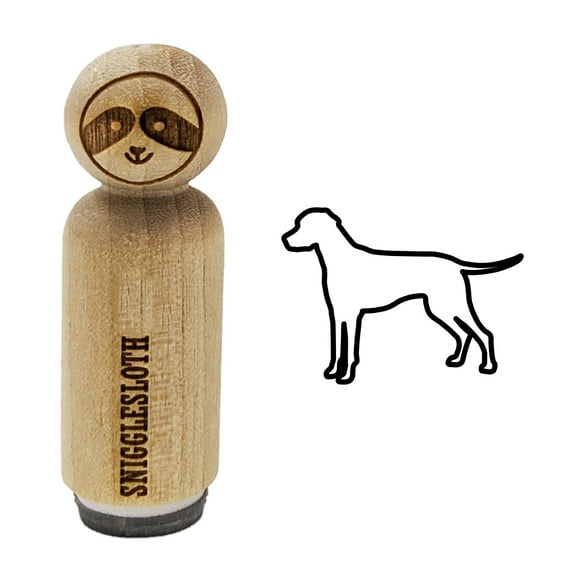 Dalmatian Dog Outline Rubber Stamp for Scrapbooking Crafting Stamping - Mini 1/2 Inch